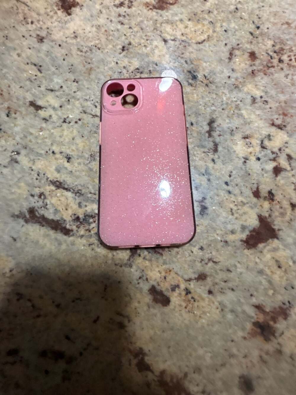 Generic iPhone 13 Case Pink Glitter Sparkly Bling Slim Phone Cover